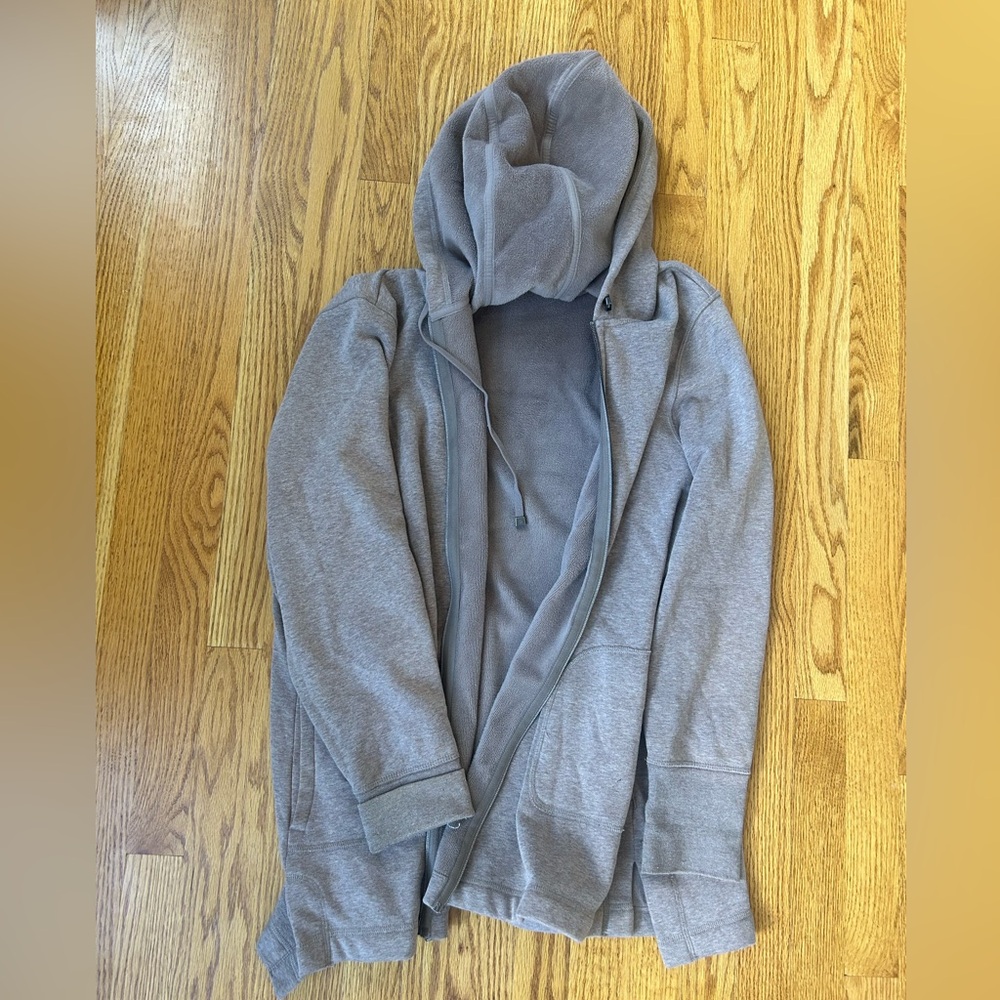 Isaac Mizrahi Heather Tan Zip-Up Hoodie